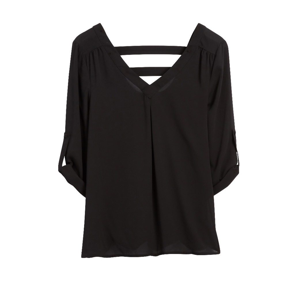 41 HAWTHORN Sena Bar Back Blouse Size: S